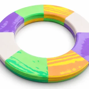 Custom colorful EVA floating ring for pool and water recreation