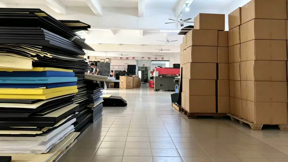 EVA foam materials and bulk order inventory in factory