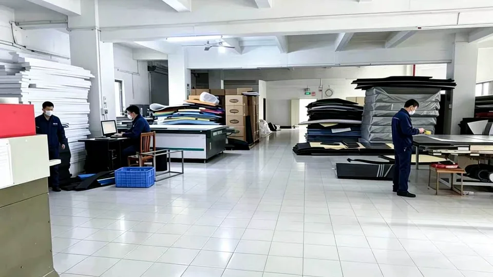 EVA foam production workshop at YUTANO factory