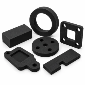 Custom processed EVA foam parts in different shapes and sizes