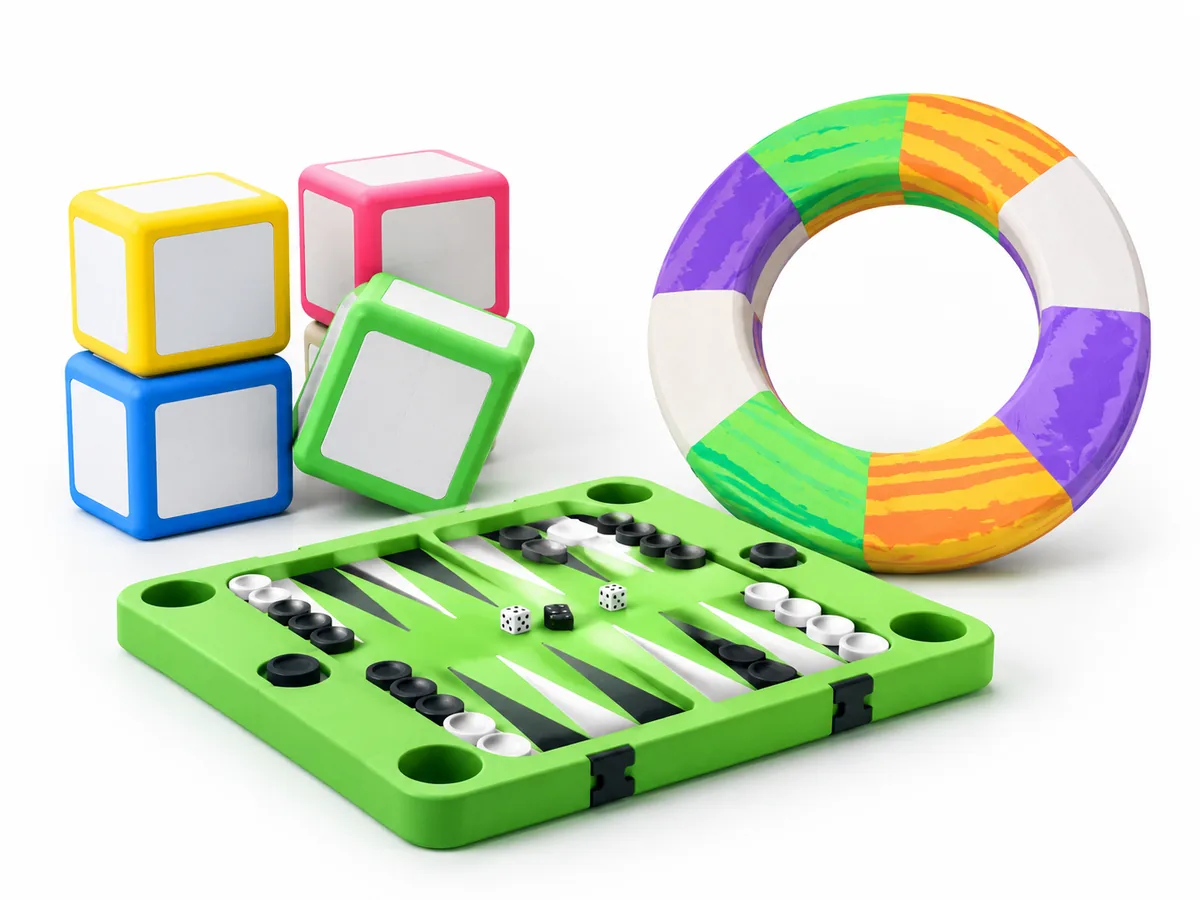 Custom EVA sports and leisure products including floating games, foam toys and recreational products